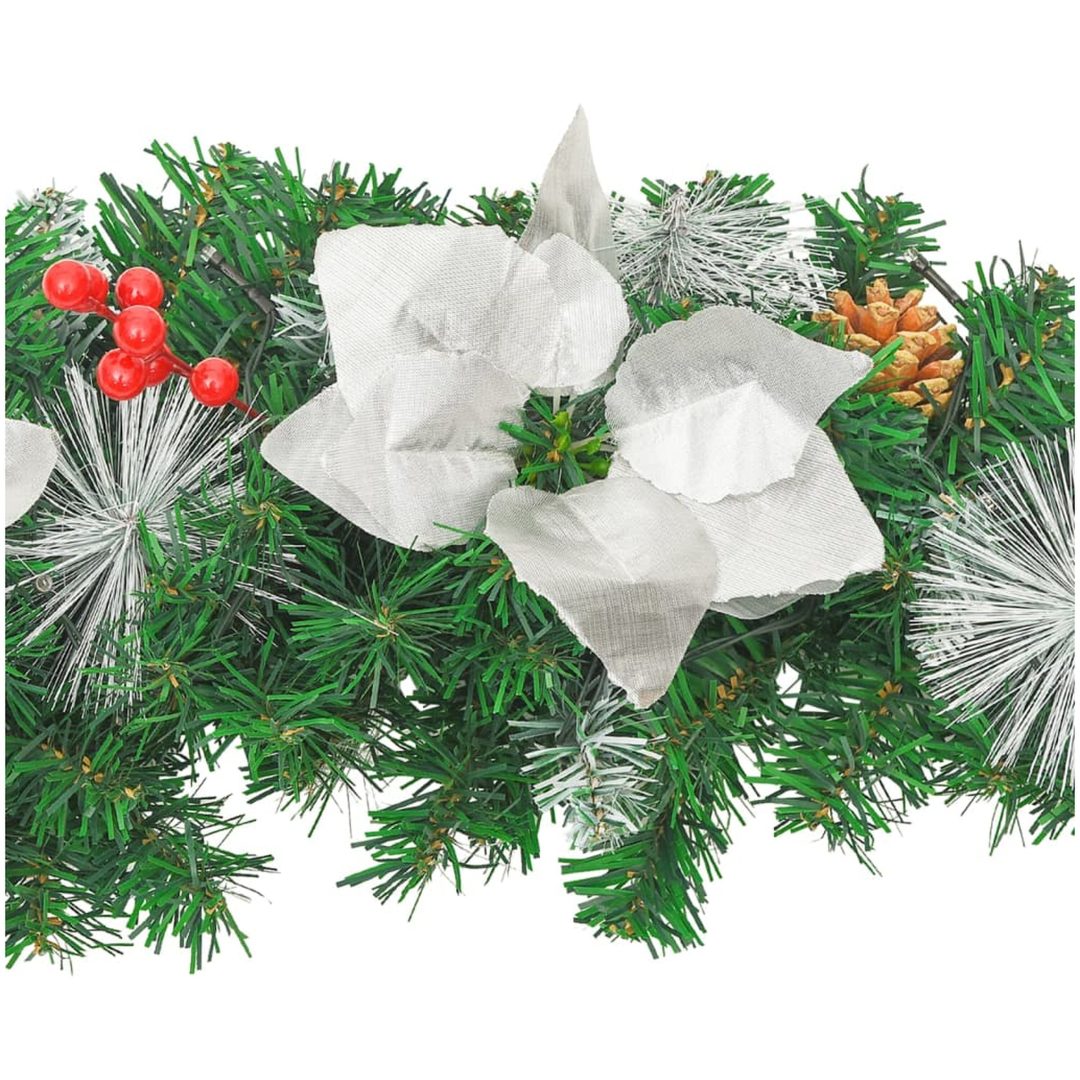 Julbåge med LED grön 90 cm PVC vidaXL – bild 5