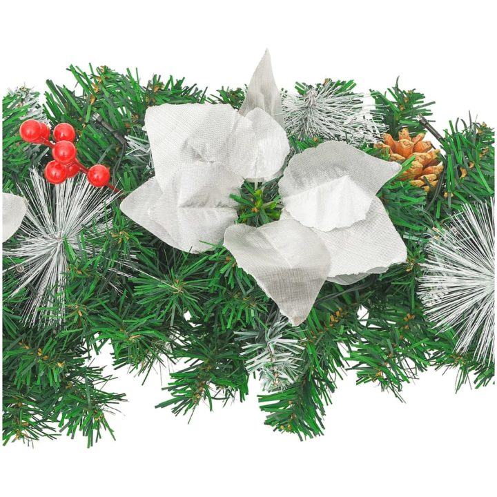 Julbåge med LED grön 90 cm PVC vidaXL – bild 5