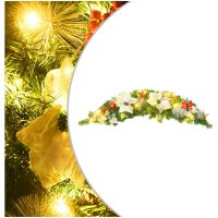 Julbåge med LED grön 90 cm PVC vidaXL