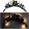 Julbåge med LED svart 90 cm PVC vidaXL – miniatyr 2