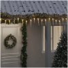Julbelysning 100 LEDs varmvit 10 m akryl PVC vidaXL – miniatyr 1