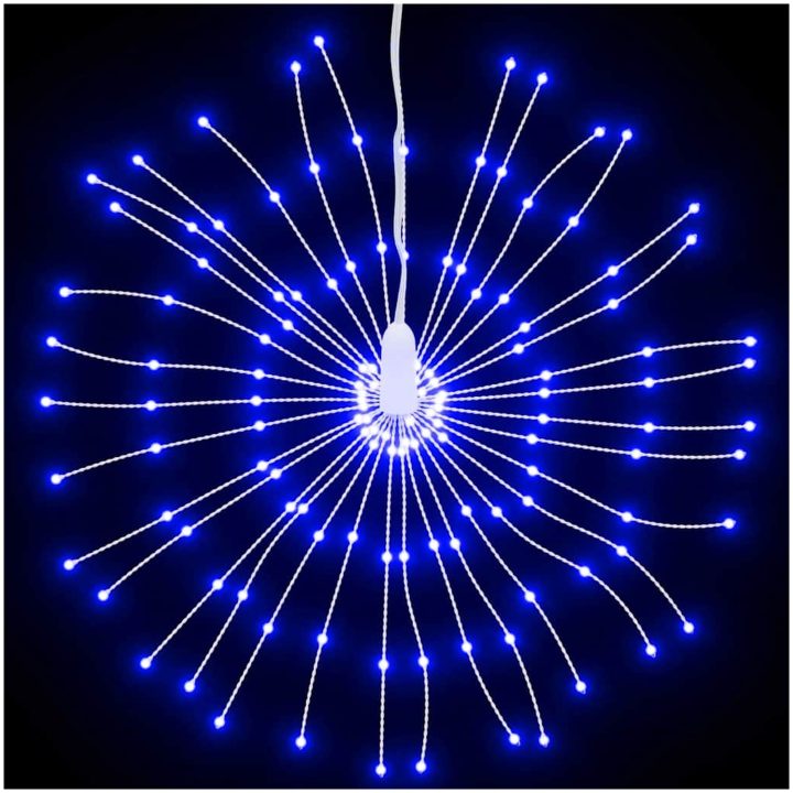 Julbelysning 140 LED blå 17 cm vidaXL – bild 3