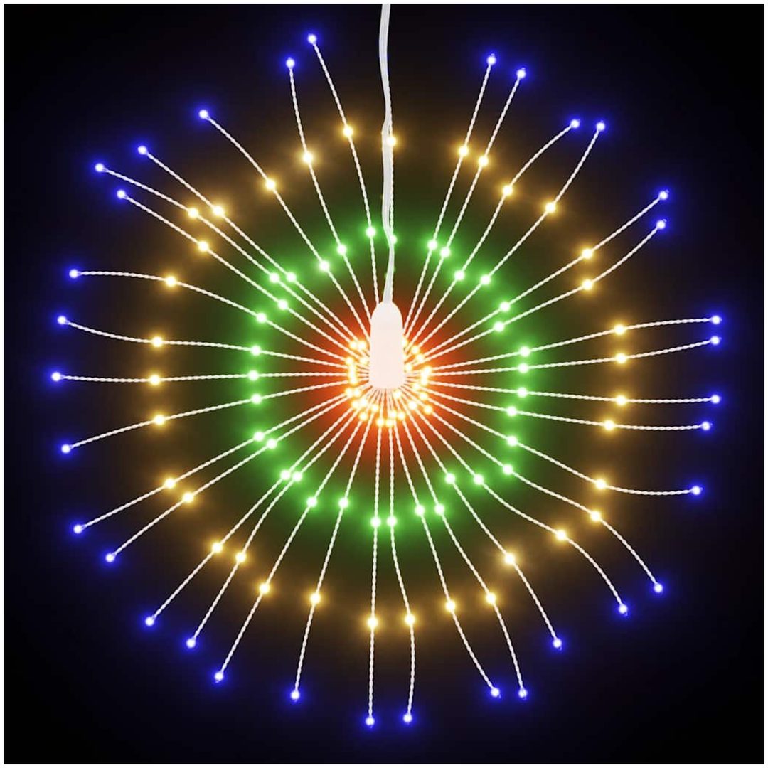 Julbelysning 140 LED flerfärgad 17 cm vidaXL – bild 3