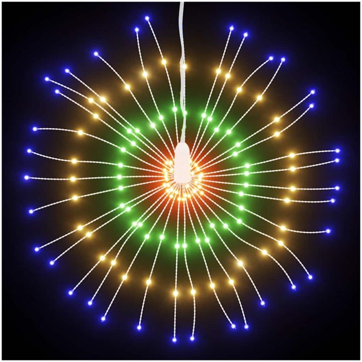 Julbelysning 140 LED flerfärgad 17 cm vidaXL – bild 3