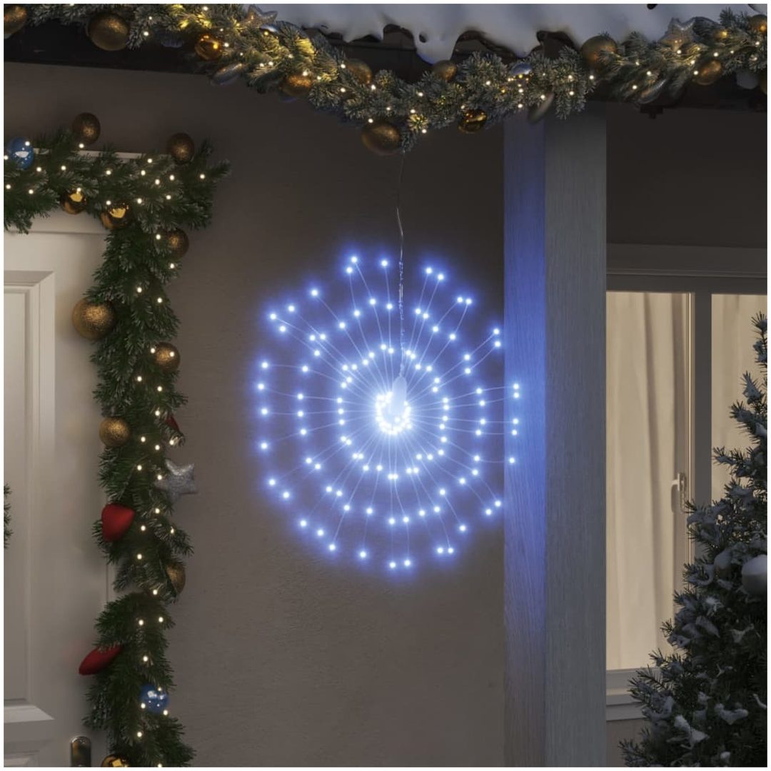 Julbelysning 140 LED kallvit 17 cm vidaXL