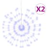 Julbelysning 2 st 140 LED blå 17 cm vidaXL – miniatyr 2