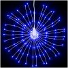 Julbelysning 2 st 140 LED blå 17 cm vidaXL – miniatyr 4