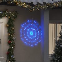 Julbelysning 2 st 140 LED blå 17 cm vidaXL