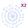 Julbelysning 2 st 140 LED kallvit 17 cm vidaXL – miniatyr 2