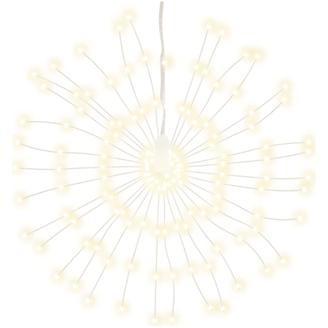 Julbelysning 2 st 140 LED varmvit 17 cm vidaXL – bild 3