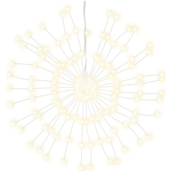 Julbelysning 2 st 140 LED varmvit 17 cm vidaXL – bild 3