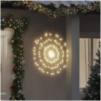 Julbelysning 2 st 140 LED varmvit 17 cm vidaXL