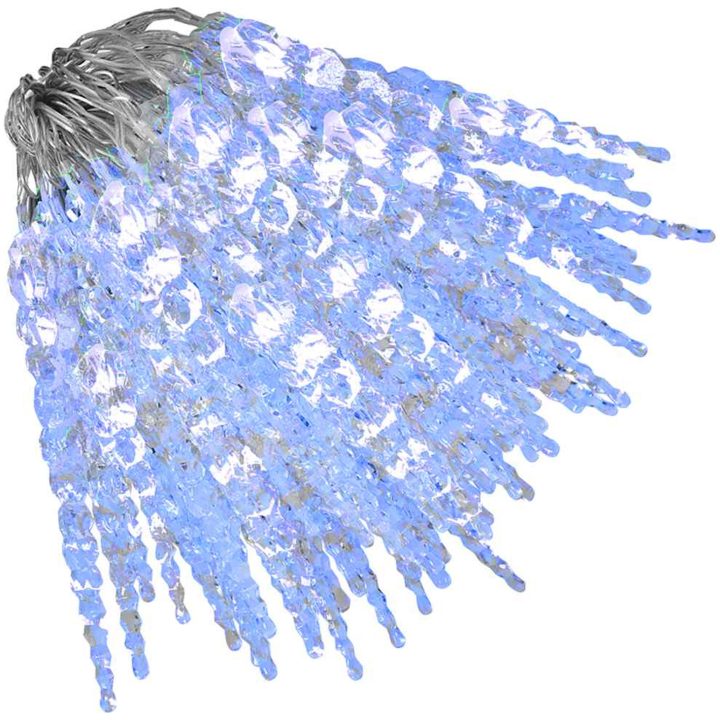 Julbelysning 200 LEDs blå 20 m akryl PVC vidaXL – bild 3