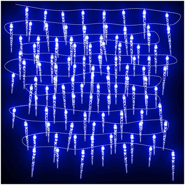 Julbelysning 200 LEDs blå 20 m akryl PVC vidaXL – bild 5