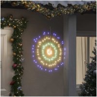 Julbelysning 4 st 140 LED flerfärgad 17 cm vidaXL