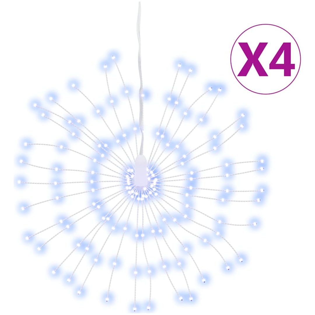 Julbelysning 4 st 140 LED kallvit 17 cm vidaXL – bild 2