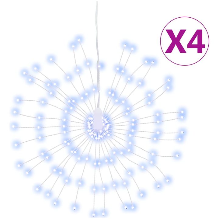 Julbelysning 4 st 140 LED kallvit 17 cm vidaXL – bild 2
