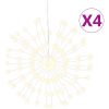 Julbelysning 4 st 140 LED varmvit 17 cm vidaXL – miniatyr 2