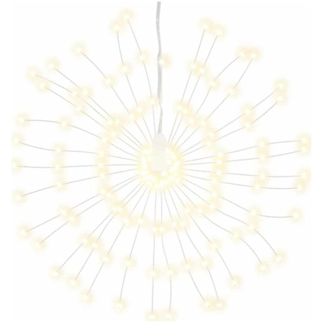 Julbelysning 4 st 140 LED varmvit 17 cm vidaXL – bild 3