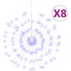 Julbelysning 8 st 140 LED blå 17 cm vidaXL – miniatyr 2