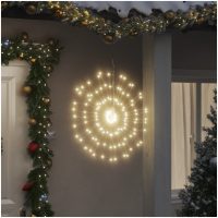 Julbelysning 8 st 140 LED varmvit 17 cm vidaXL