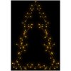Julbelysning julgran silhuett 115 LEDs varmvit vidaXL 63 x 90 cm – miniatyr 5