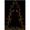 Julbelysning julgran silhuett 115 LEDs varmvit vidaXL 63 x 90 cm – miniatyr 6