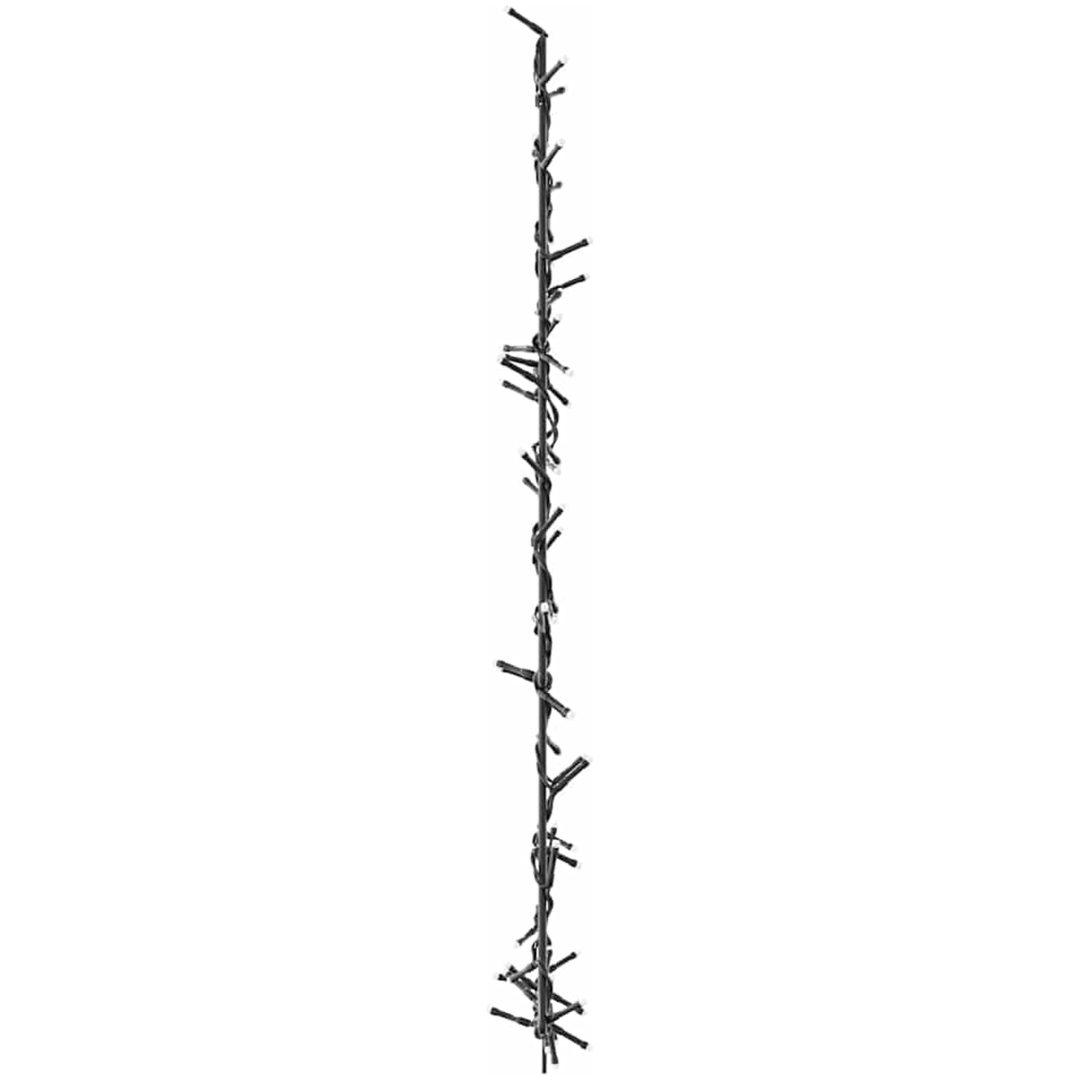 Julbelysning julgran silhuett 80 LEDs varmvit vidaXL 34 x 60 cm – bild 5