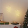 Julbelysning jultomten silhuett 2 st 35 LEDs varmvit vidaXL – miniatyr 3