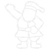 Julbelysning jultomten silhuett 2 st 35 LEDs varmvit vidaXL – miniatyr 4