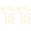 Julbelysning jultomten silhuett 2 st 35 LEDs varmvit vidaXL – miniatyr 5