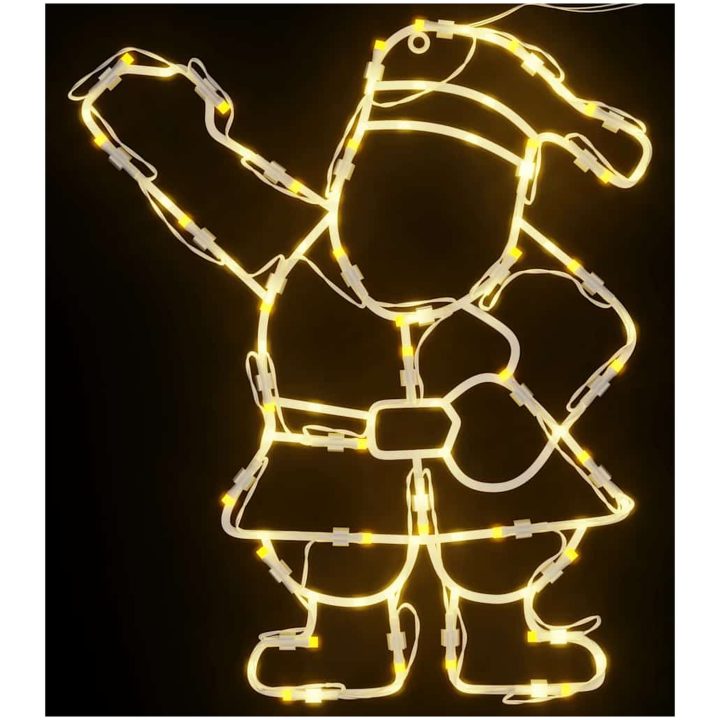 Julbelysning jultomten silhuett 2 st 35 LEDs varmvit vidaXL – bild 6