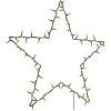 Julbelysning stjärna silhuett 80 LEDs varmvit vidaXL 60 x 59 cm – miniatyr 3