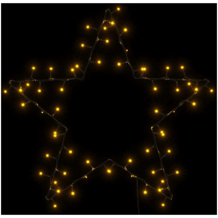 Julbelysning stjärna silhuett 80 LEDs varmvit vidaXL 60 x 59 cm – bild 5