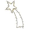 Julbelysning stjärnskott silhuett 80 LEDs varmvit vidaXL 29 x 61 cm – miniatyr 3
