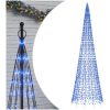 Julbelysning till flaggstång 1534 LEDs blå 500 cm vidaXL 500 cm – miniatyr 2