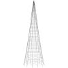 Julbelysning till flaggstång 1534 LEDs blå 500 cm vidaXL 500 cm – miniatyr 5