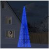 Julbelysning till flaggstång 1534 LEDs blå 500 cm vidaXL 500 cm – miniatyr 1