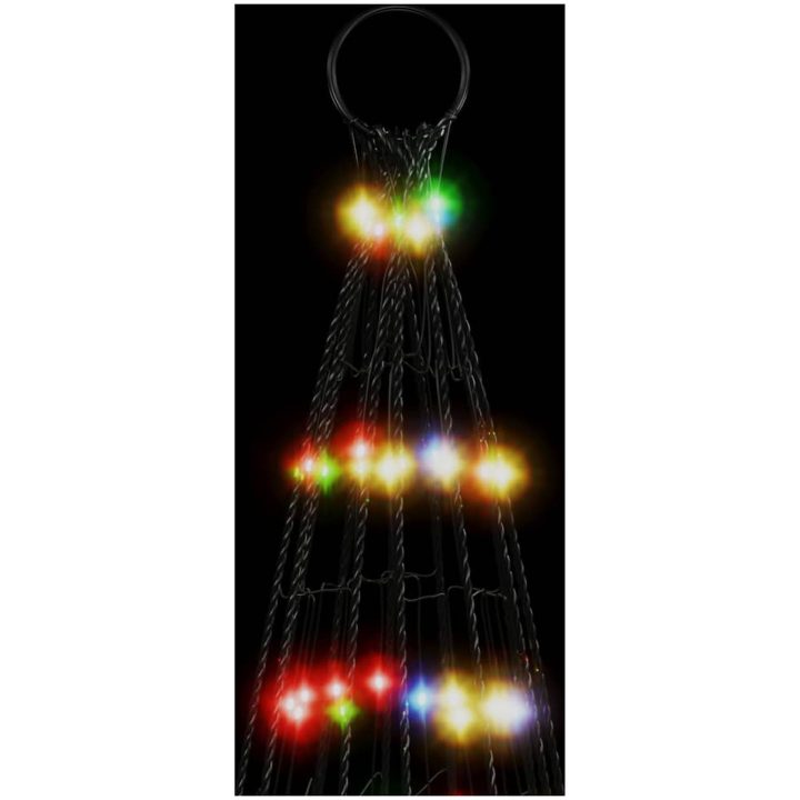 Julbelysning till flaggstång 1534 LEDs färgglad vidaXL 500 cm – bild 6