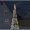 Julbelysning till flaggstång 1534 LEDs färgglad vidaXL 500 cm – miniatyr 1