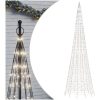 Julbelysning till flaggstång 1534 LEDs kallvit vidaXL 500 cm – miniatyr 2