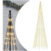 Julbelysning till flaggstång 1534 LEDs varmvit vidaXL 500 cm – miniatyr 2
