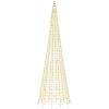 Julbelysning till flaggstång 1534 LEDs varmvit vidaXL 500 cm – miniatyr 4