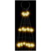 Julbelysning till flaggstång 1534 LEDs varmvit vidaXL 500 cm – miniatyr 6