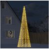 Julbelysning till flaggstång 1534 LEDs varmvit vidaXL 500 cm – miniatyr 1