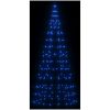Julbelysning till flaggstång 200 LEDs blå vidaXL 180 cm – miniatyr 3