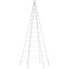 Julbelysning till flaggstång 200 LEDs blå vidaXL 180 cm – miniatyr 5