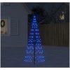 Julbelysning till flaggstång 200 LEDs blå vidaXL 180 cm – miniatyr 1