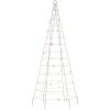 Julbelysning till flaggstång 200 LEDs färgglad 180 cm vidaXL 180 cm – miniatyr 4