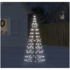 Julbelysning till flaggstång 200 LEDs kallvit 180 cm vidaXL 180 cm – miniatyr 1